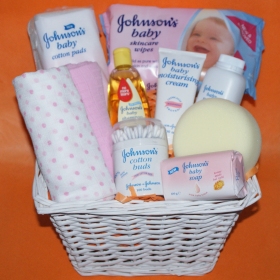 New baby girl gift baskets, presents for new babies, new baby girl congratulations gifts, presents for babies, new born baby gifts