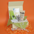 Body scrub pamper gifts UK, white chocolate pamper gifts delivered