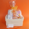 New baby gifts UK, baby gifts delivered, wrapped new baby gift baskets, new baby girl presents online