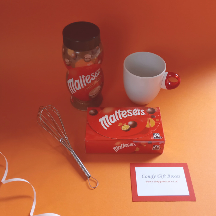 Maltesers hot chocolate thank you gifts, small Maltesers gift ideas to thank staff