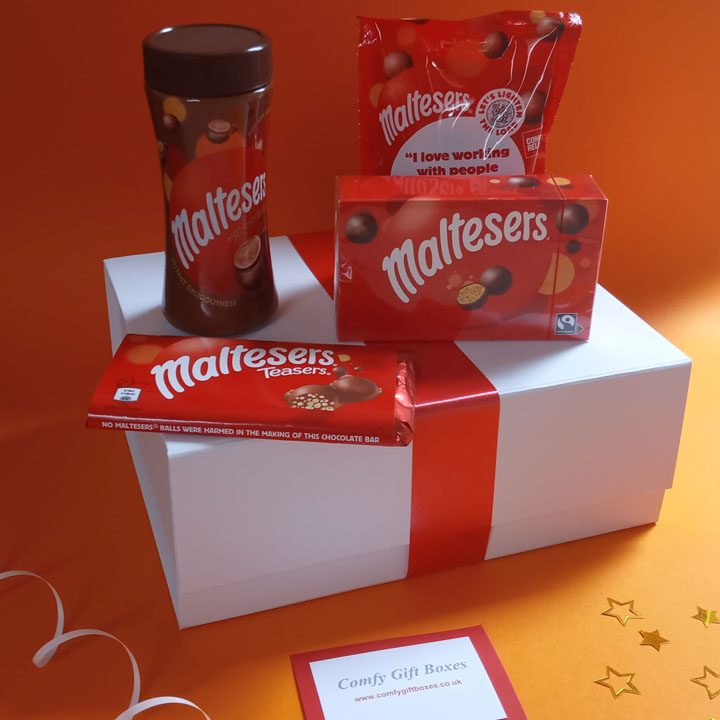 Maltesers chocolate gifts UK, Maltesers gifts, Maltesers chocolate gift box, Malteser chocolate presents, Malteser gifts UK delivery